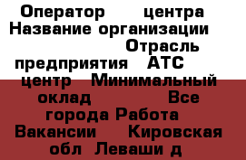 Оператор Call-центра › Название организации ­ Dimond Style › Отрасль предприятия ­ АТС, call-центр › Минимальный оклад ­ 15 000 - Все города Работа » Вакансии   . Кировская обл.,Леваши д.